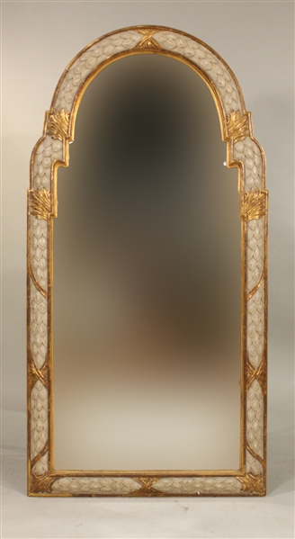 Continental Parcel-Gilt Tombstone-Form Mirror