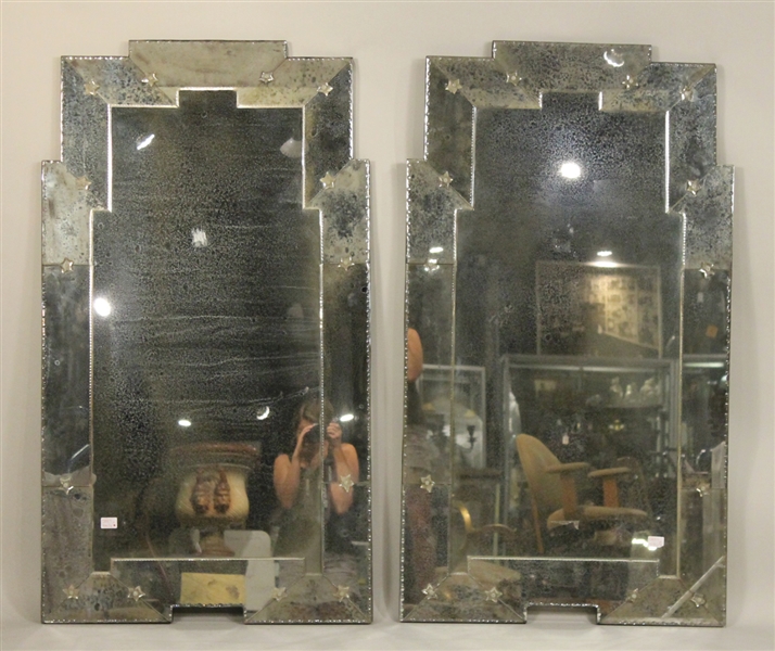 Pair of Modern Venetian Style Mirrors
