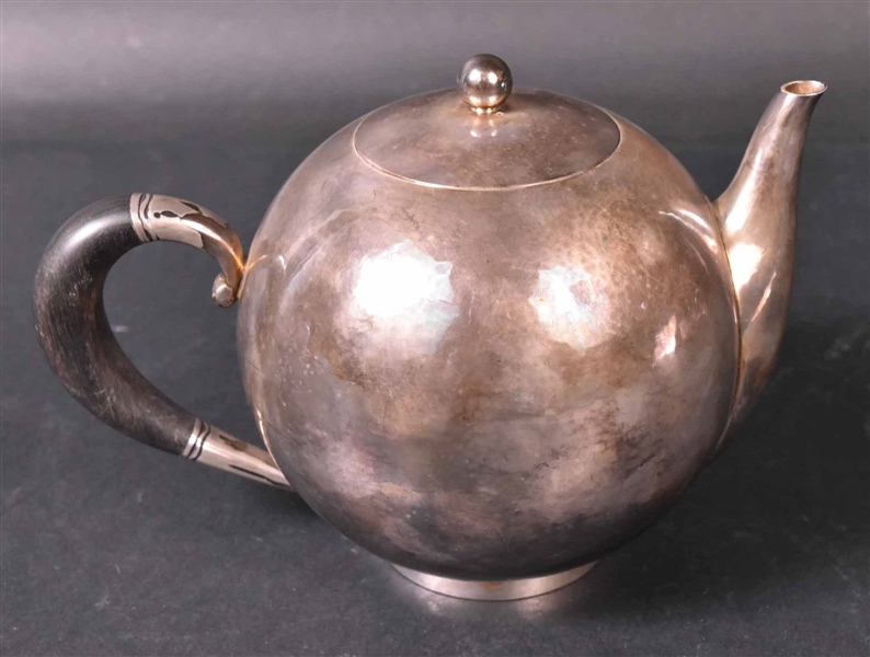 George Jensen Sterling Mid Century Teapot 