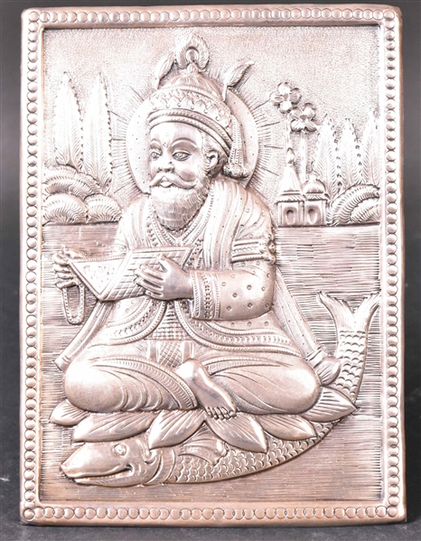 Indian Silver Plaque