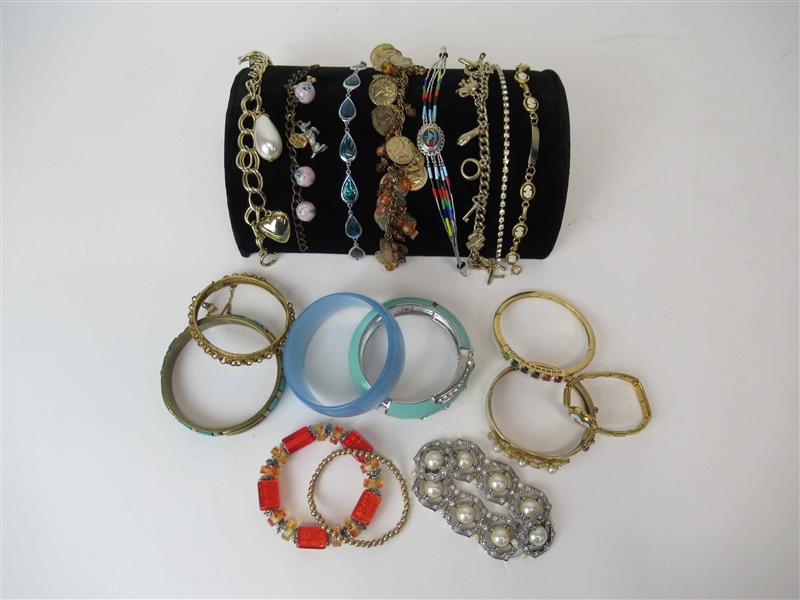 Group of Assorted Costume Bracelets