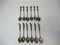 12 Assorted Demitasse Spoons
