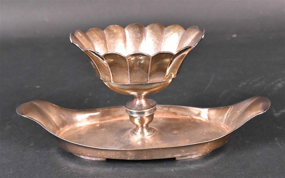 Belgian Silver Dish, Marked Anvers, 1738