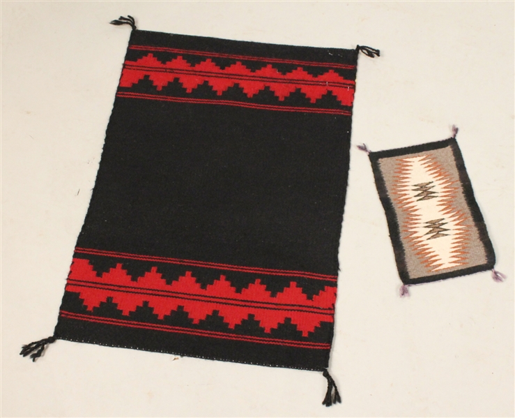 Two Navajo Wool Mats