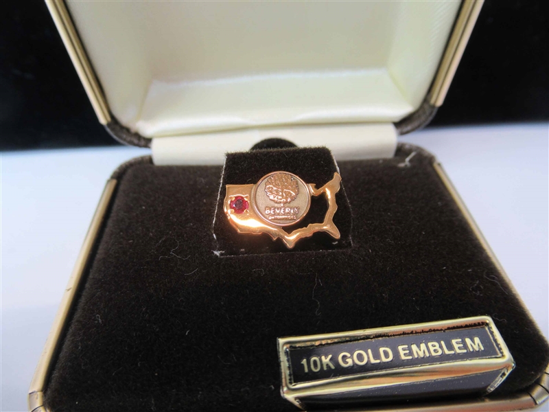 Eight 10K Gold Beverly Enterprises Pins