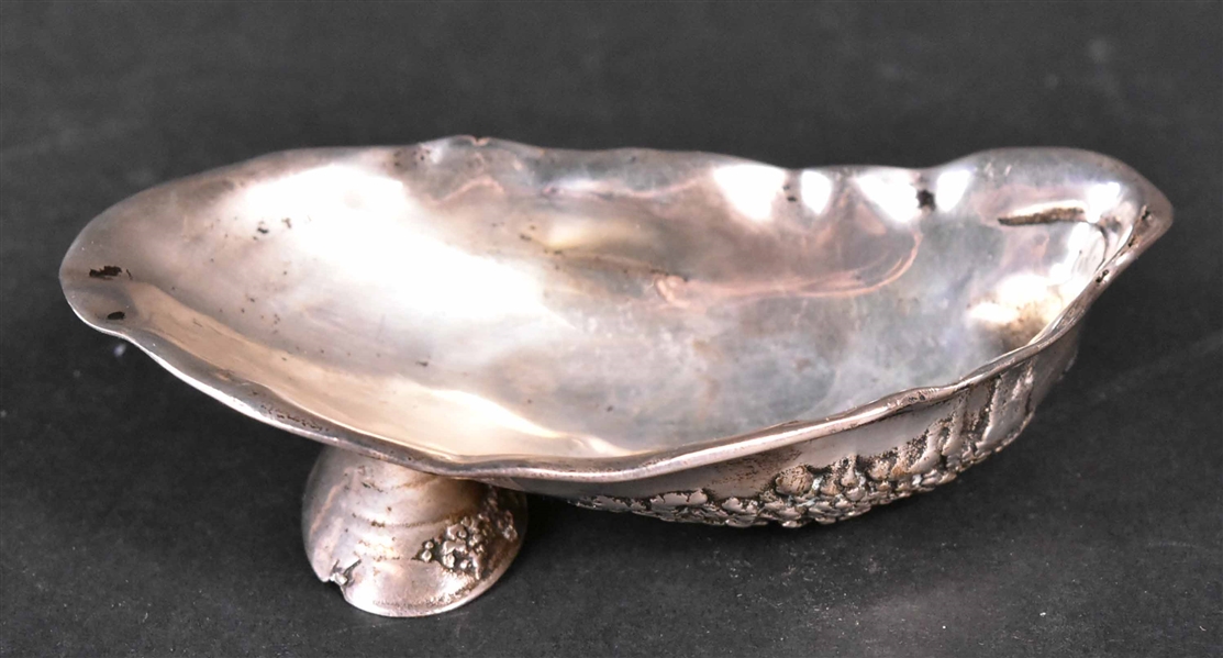 Gorham Sterling Silver Oyster Shell Footed Dish