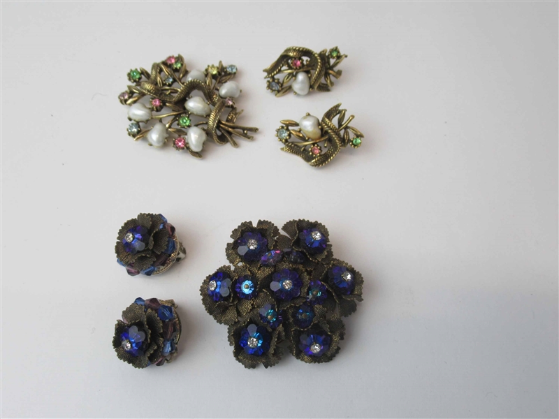 Cora Pearl Brooch and Earring Set