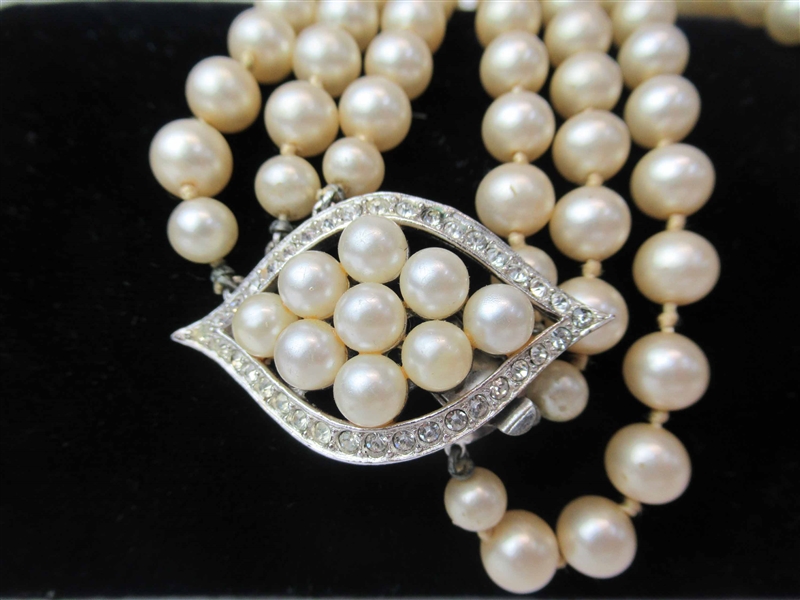 Marvella Costume Jewelry Pearl Necklace