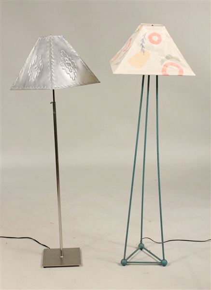 Two Modern Floor Lamps
