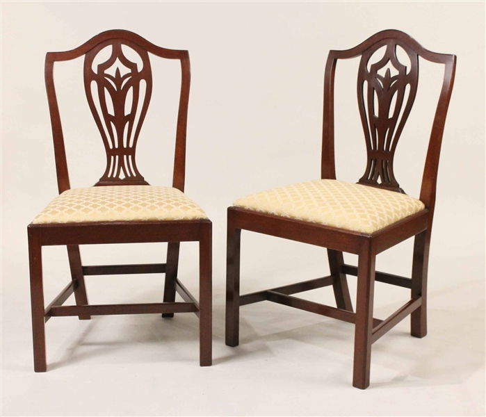 Pair of Federal Shield Back Side Chairs