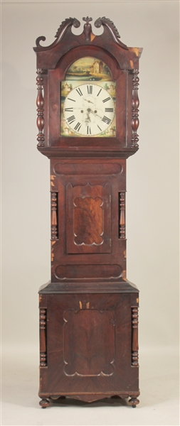 Early Victorian Mahogany Tall Case Clock
