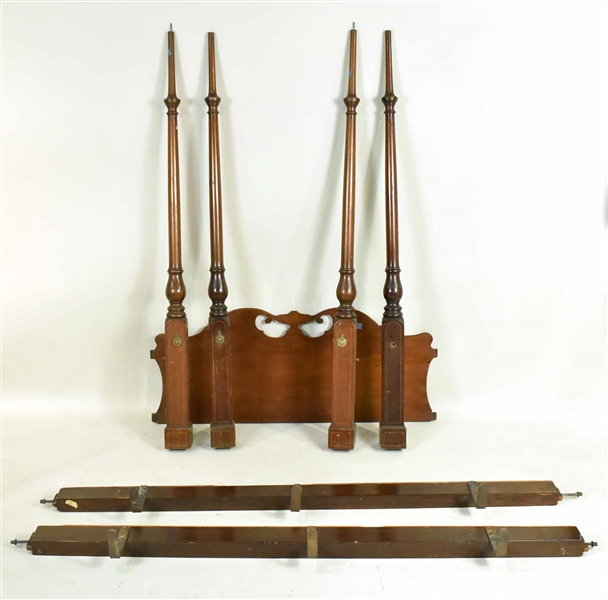Federal Mahogany Four Post Tester Bedstead