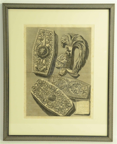 Etching of Classical Objects, Franceso Piranesi
