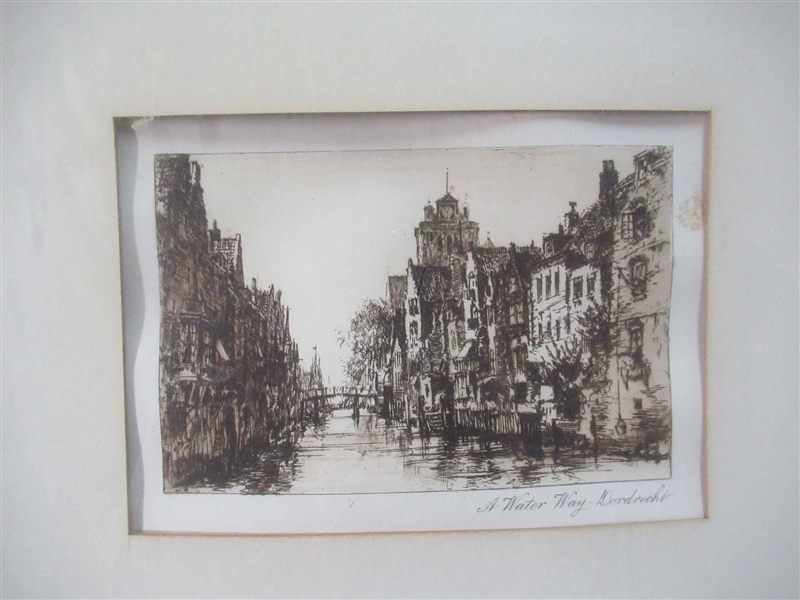 Dordrecht Print of Waterway