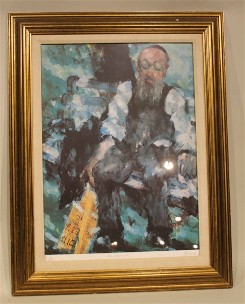 Artists Proof of Seated Rabbi
