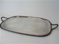 Large English Silver Plated Serving Tray