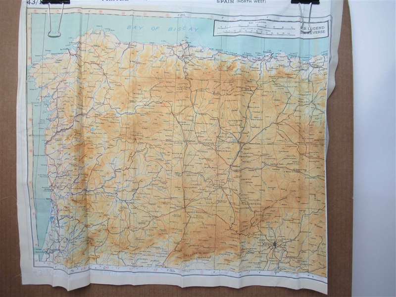 Vintage Silk Pilots Survival Map 43 K