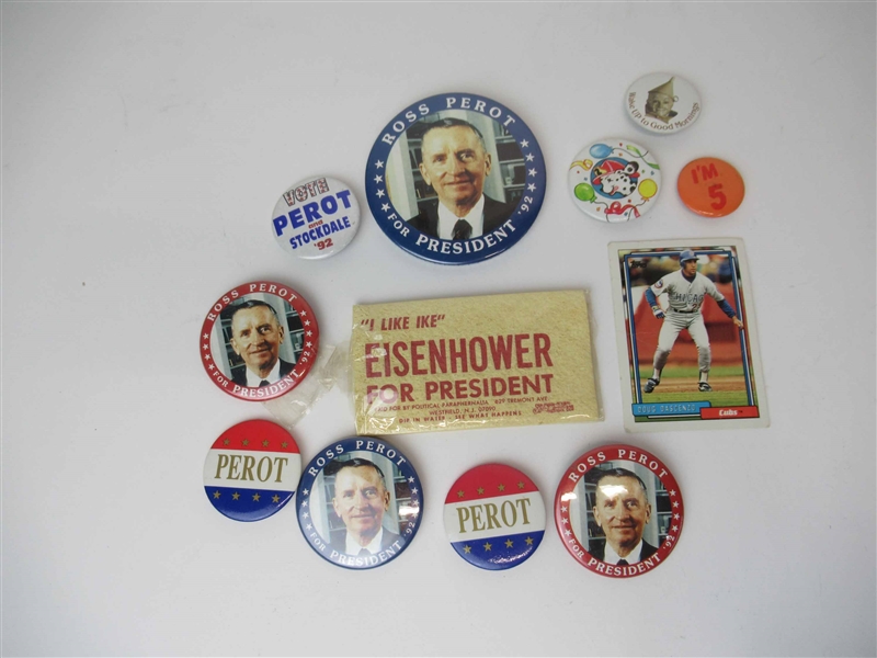 Group of Assorted Ross Perot Political Pins