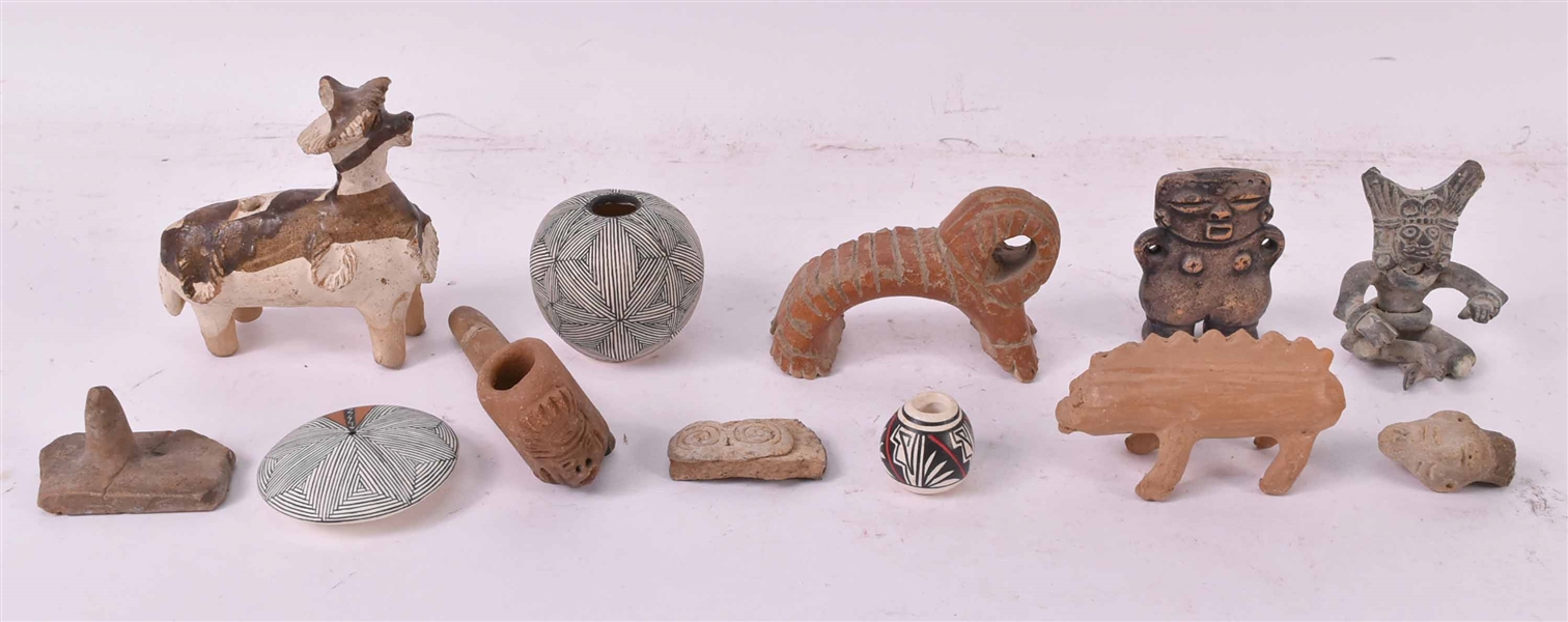 Group of Mayan and Southwestern Artifacts
