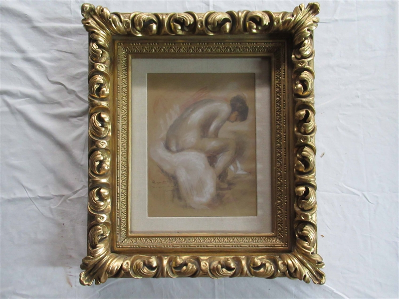 R Marx Renoir Nude Print Study