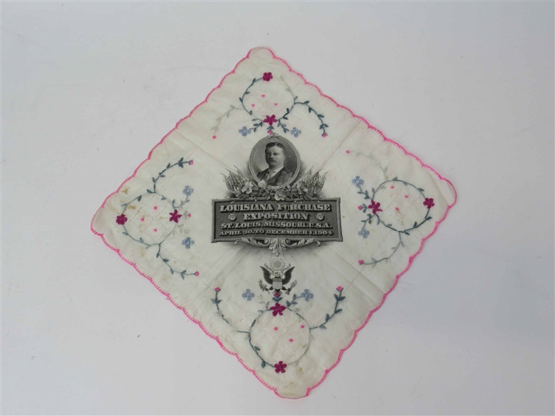 Louisiana Purchase Exposition Silk Handkerchief 