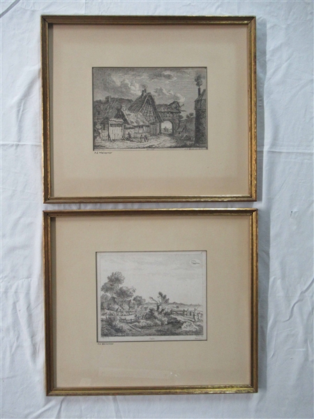 Two Franz Edmund Weirotter Engravings