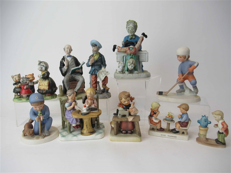 10 Assorted Porcelain Figurines