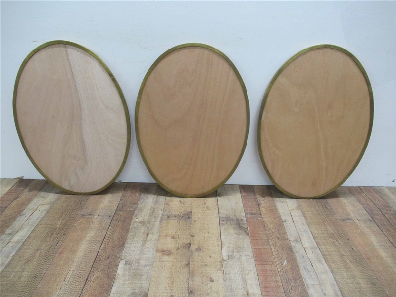 Three Dutruc Rosset Oval Mirror Frames