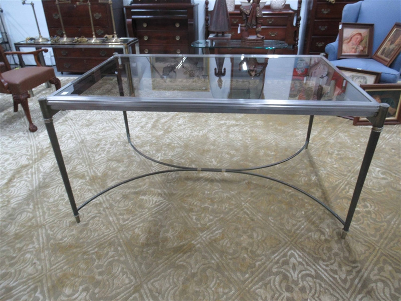 Modern Glass Top Dining Table