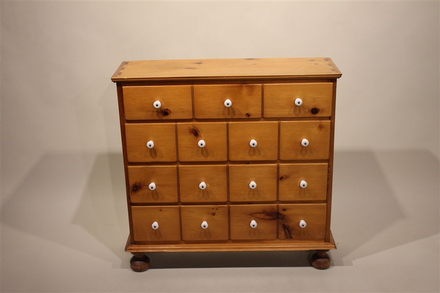 Pine Four Drawer Cabinet