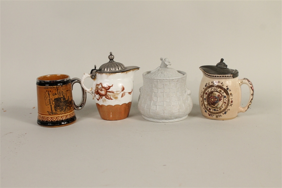 Four Assorted Table Vessels