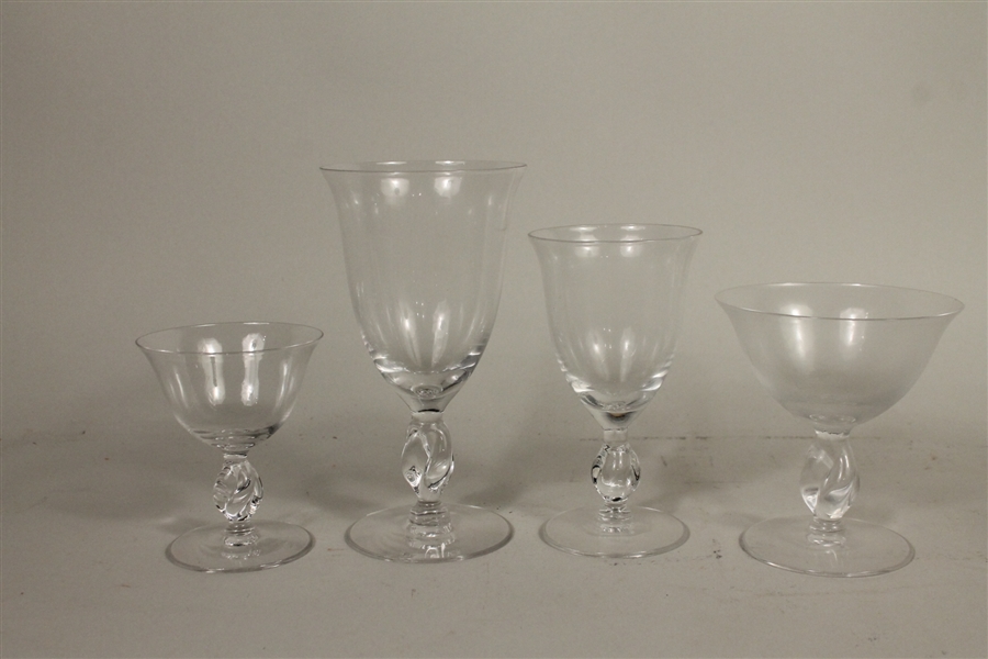 A Set of Assorted Glass Stemware