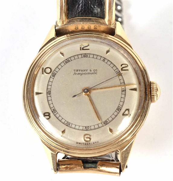 14K Yellow Gold Tiffany Tempomatic Wristwatch