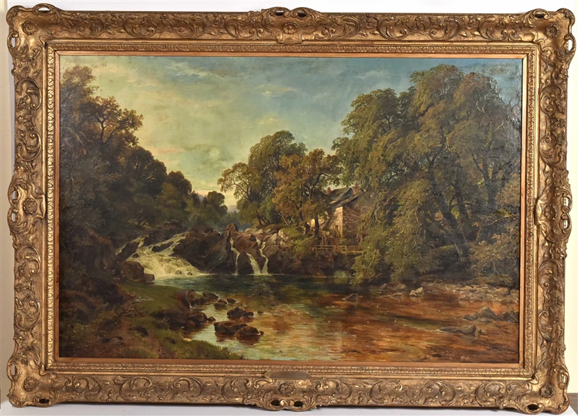 Oil on Canvas, Riverscape, Arthur Perigal