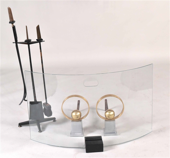 Group of Modern Fireplace Accessories
