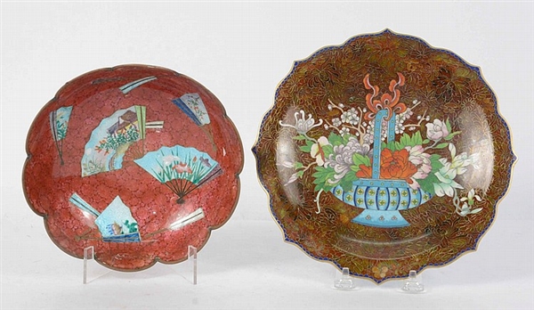 Two Cloisonne Dishes