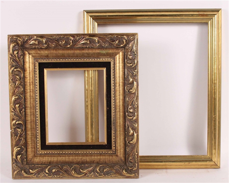 Two Carved Giltwood Frames
