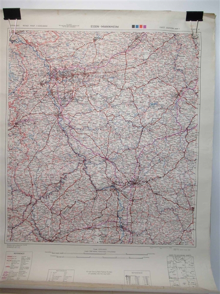 Nineteen 1940s War and Navy Department Road Maps
