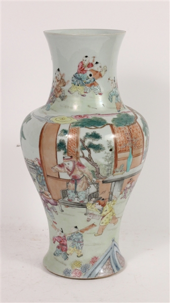 Chinese Porcelain Figural Childrens Vase