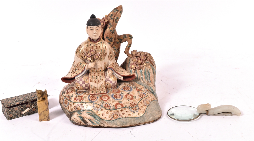 Porcelain Seated Buddha Figure