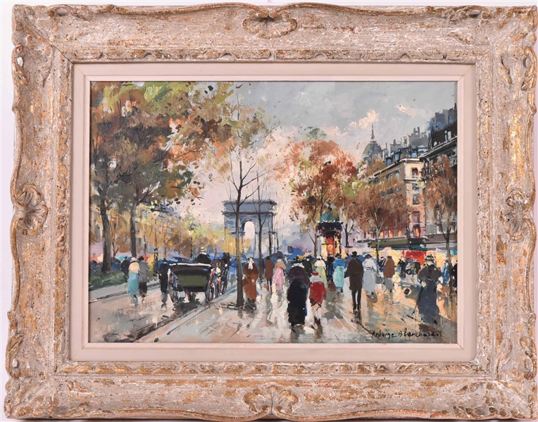 Oil on Canvas LArc de Triomphe Antoine Blanchard