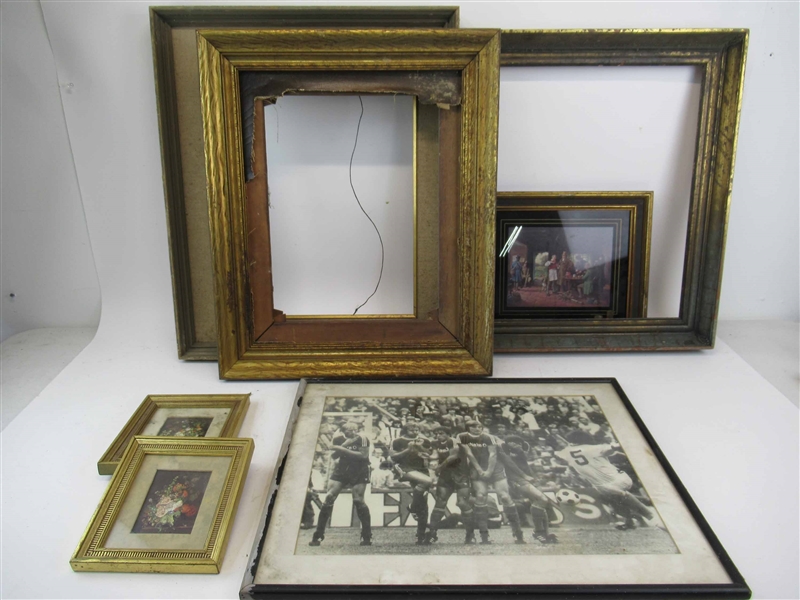 Group of Assorted Artwork and Picture Frames