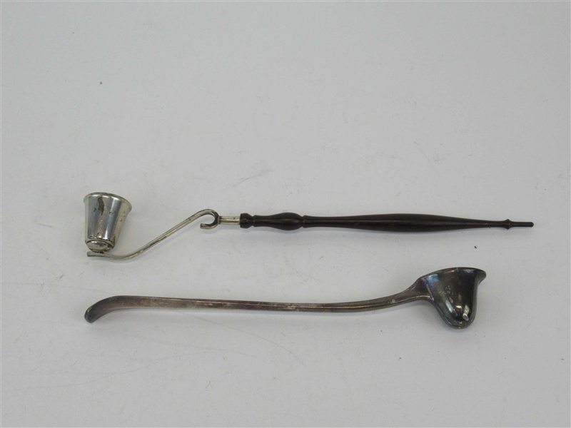 Tiffany Sterling and Wood Candle Snuffer
