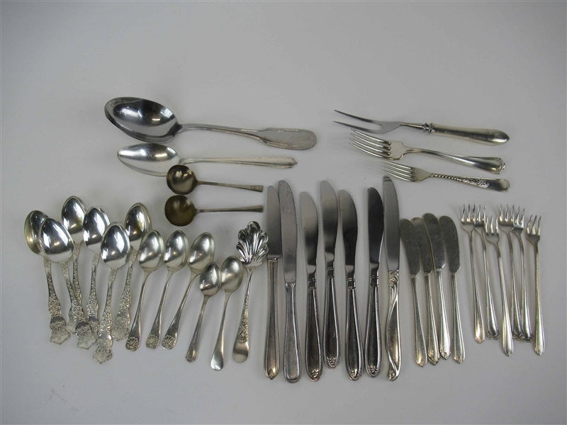Group of Assorted Silver Plated Flatware