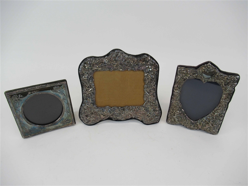 Three Silver Picture Frames