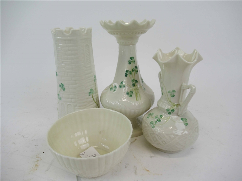 Group of Assorted Belleek Table Articles