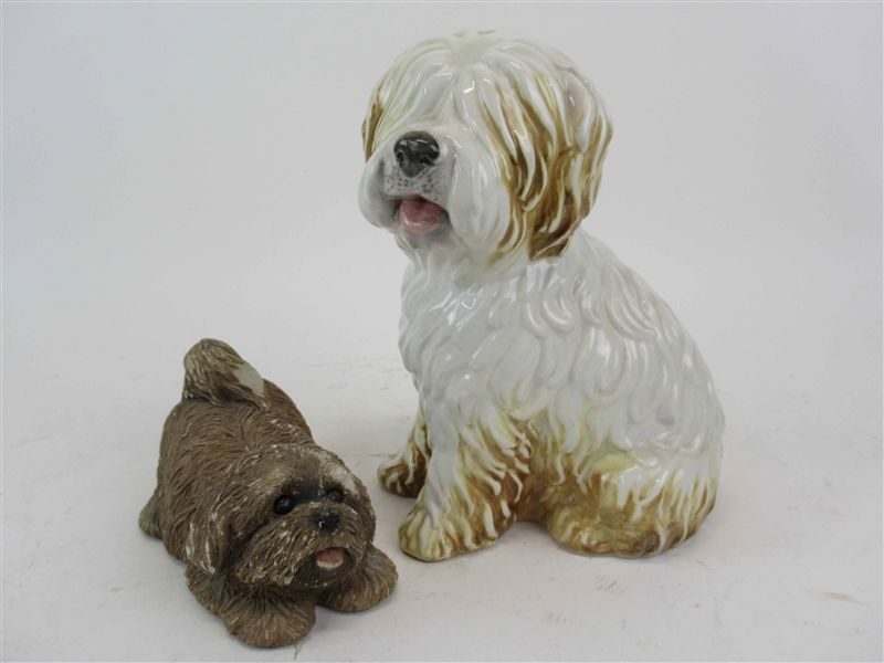 Italian Ceramic Sheep Dog Figural