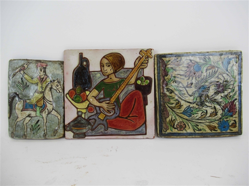 Two French Faience Tiles