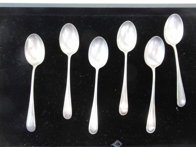 Set of Six Birks Sterling Silver Teaspoons