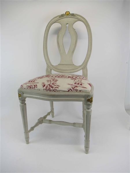 Louis XVI Style K.A Roos Torup Side Chair